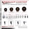 Service Caster 4 High Temp Phenolic Wheel Swivel 7/16'' Grip Ring Stem Caster Brake SCC-GR20S414-PHSHT-TLB-716138 - alternate 4